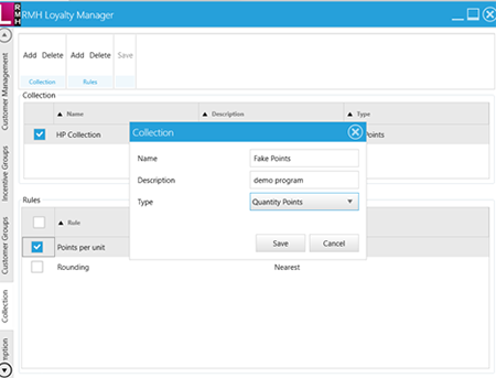 Retail Management Hero - RMH Loyalty - Collection Configuration