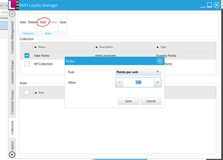 Retail Management Hero - RMH Loyalty - Collection Configuration
