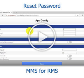 Tutorial - Reset your password in MMS for RMS