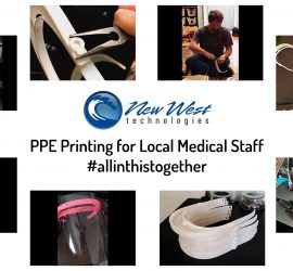 New West Technologies Printing PPE for local medical staff