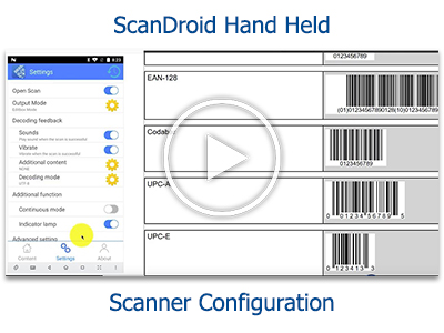 Tutorial - ScanDroid Hand Held Scanner Configuration