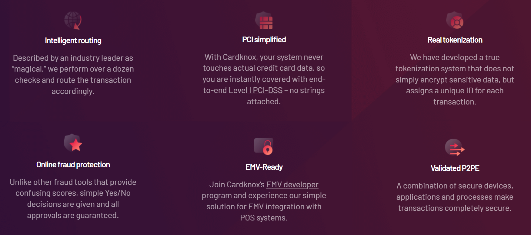 Cardknox Features